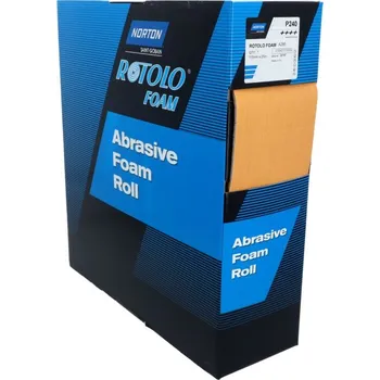 Brusný papír NORTON-CLIPPER Antiloading Standardní role Pěnový samosvorný 115mm x25m Zr 240 Norton A295