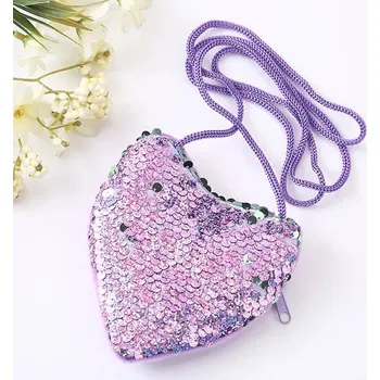 Peněženka Dívčí peněženka s flitry - Nachový