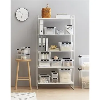 Úložný box Úložný box "Classic 4", průhledný, plast, 3,5 l, černé úchytky, SMARTSTORE 3455070