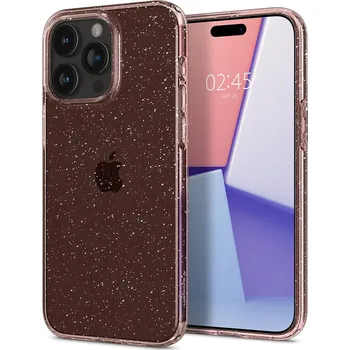 Pouzdro na mobilní telefon Kryt SPIGEN Liquid Crystal pro Apple iPhone 15 Pro - gumový - průhledný / růžový