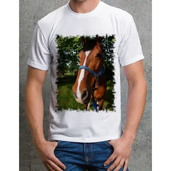 Chlapecké tričko tričko s koněm č. 8 XXL