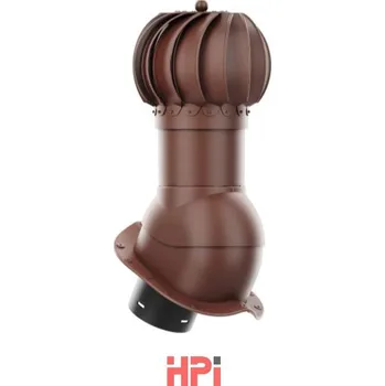HPI Rotační odvětr. set prům.150mm - nízký profil - pro plech.tvarované krytiny - hnědá