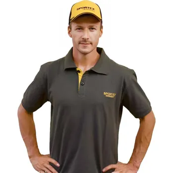 Rybářské oblečení Polokošile Sportex Classic s Logem Olivová Velikost M