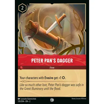 Karetní hra Peter Pan´s Dagger 135/204 - Rise of the Floodborn Typ karty: Standard