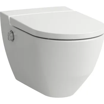Klozet Laufen Cleanet Navia - Elektronický bidet s keramikou, Rimless, SoftClose, matná bílá H8206017570001