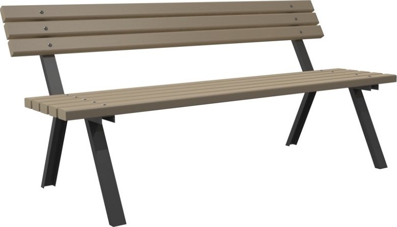 Zahradní lavička Anička - SMRKOVÁ (58 x 34mm) 180cm