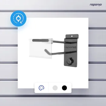 Dílenský regál REPONIO REPONIO Hák Store Simplo Tag 15 Barva: Černá STORESIMPLOTAG15