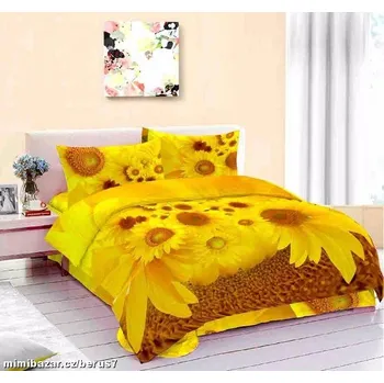 Povlečení POVLEČENÍ 3D fototisk SLUNEČNICE 02