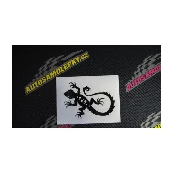 Samolepící dekorace SAMOLEPKA Ještěrka 012 levá (10 - červená) NA AUTO, NÁLEPKA, FÓLIE, POLEP, TUNING, VLASTNÍ TEXT, TISK, AUTOSAMOLEPKY.cz, POLEPY, OBRÁZEK, LOGO, SAMOLEPKY