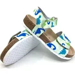 Zdravotní sandále Peon Dinosauři PE/1177-9D 30, Vnitřní délka boty: 18,7 cm