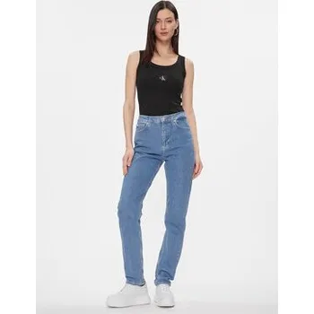 Oblečení a móda Calvin Klein Jeans Jeansy Authentic Slim Straight J20J222749 Modrá Straight Leg 33_32