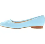 Ploché baleríny nebeská modrá 36