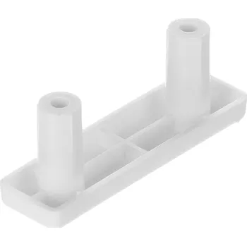 Nábytkové kování Interex Kluzák narážecí s trny / Bílý - 10 ks