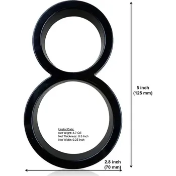 Originální a velmi kvalitní popisná čísla na dům - černá Varianta: 8