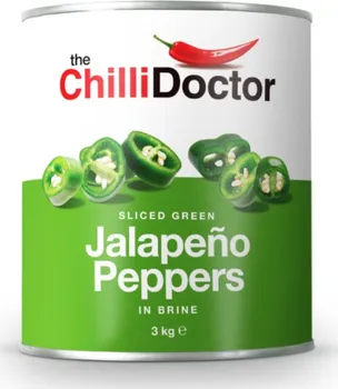 Nakládaná potravina The ChilliDoctor Krájené zelené Jalapeño papričky v nálevu 3 kg