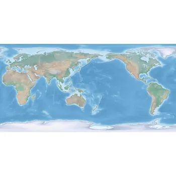 Mapa světa ARD02361 200 x 100 cm bez popisků