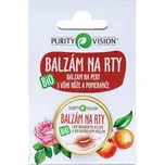 Purity Vision Pečující BIO balzám na rty s vůní růže a pomeranče 12 ml + 2 měsíce na vrácení zboží