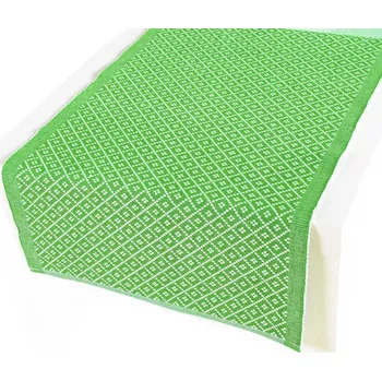 prostírání Prostírání Kostičky zelené 45x120cm - 45 x 120cm