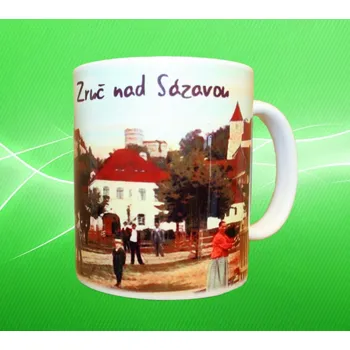 hrnek s Městem Zruč nad Sázavou I. 75 ml (Hrneček s motivem města)