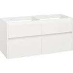 EBS Duomo Skříňka umyvadlová 121 cm, bílá lesklá DUOMO121BBU