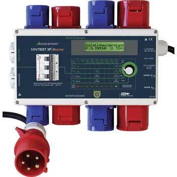 Revizní přístroj Gossen Metrawatt MINITEST 3P MASTER přístrojový tester , Norma VDE 0701-0702, M712X, EN a DE menu