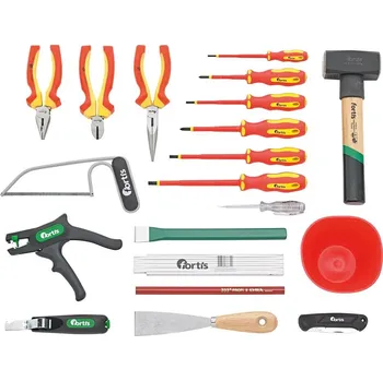 Sada nářadí Sada nářadí elektro 21 ks v batohu FORTIS