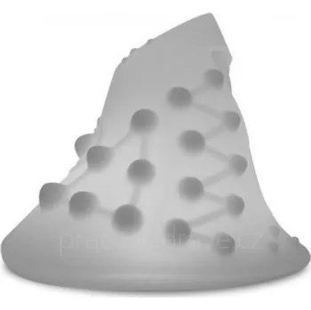 Myš Akupresůrní masážní návlek na vertikální myš Delux M618 šedý provedení šedo-černé