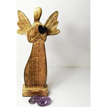 ANDĚL SE SRDCEM Z DŘÍVÍ