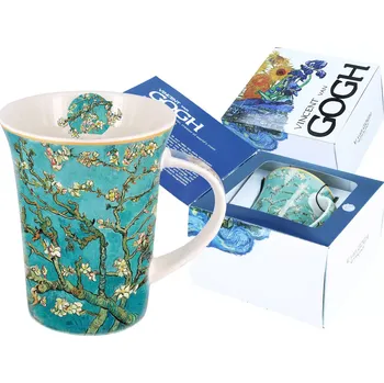 Carmani® Carmani - Porcelánový hrnek Van Gogh, Almond Blossom v dárkové krabičce - 350 ml