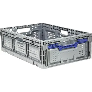 Úložný box Výklopný box Industrial 600x185x400 mm šedý, modrý