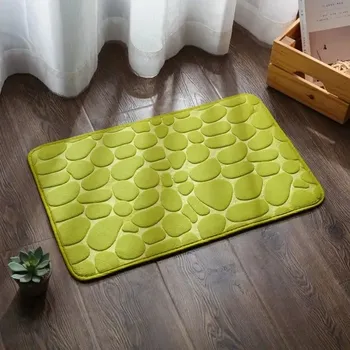 Koupelnová předložka Předložka před dveře | pěnová předložka do koupelny 60 x 40 cm - Zelená