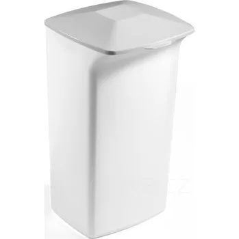 Odpadkový koš DURABIN SQUARE 40 nádoba na odpad bílá