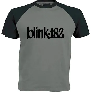 Pánské tričko šedo černé triko Blink 182