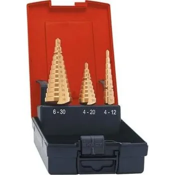 Vrták Sada stupňovitých vrtáků HSS TiN 4-12/12-20/20-30mm FORMAT