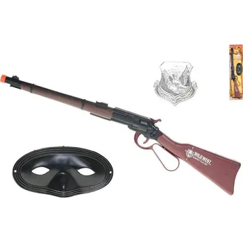 Hra na policii a hasiče Puška kovbojská klapací 57 cm s doplňky