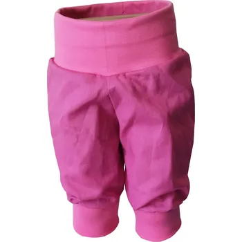 Dívčí kraťasy Akce Dětské kraťasy plátěné, vel. 98, bez kapes, Tmavě růžové