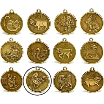 Náramek FENGSHUIHARMONY KOHOUT Mince Zodiak