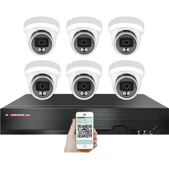 Příslušenství ke zvukové technice PoE IP 6 kamerový set XM-609B 4MPx, CZ menu