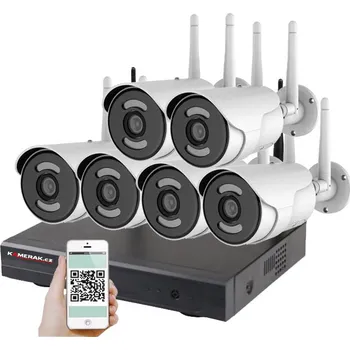 Kompletní kamerový systém Bezdrátový 6 kamerový set WiFi IP PRO WIP6-106B 3MPx, CZ menu