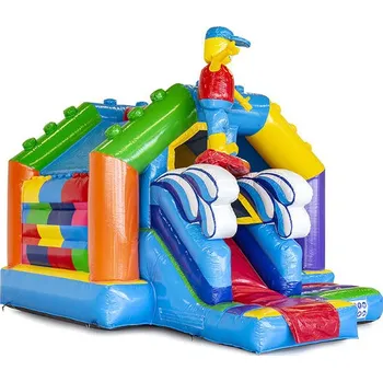 Skákací hrad Skákací Hrad se skluzavkou a stříškou | 4,9m x 4m | Surfař