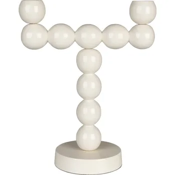 Svícen Béžový kovový svícen ZUIVER BUBBLES II.