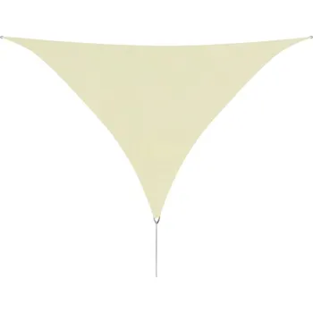 Stínicí technika ZBXL Plachta proti slunci oxford, trojúhelník 3,6x3,6x3,6m krémová