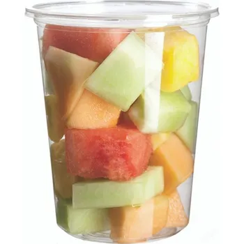 Jednorázové nádobí Miska BIO kulatá plastová na cestu "Chyť a jdi!" 940ml(32oz)/ DOPRODEJ 48 KS