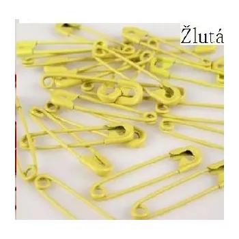 Špendlík - špendlíky - zavírací svazek 5ks žlutá