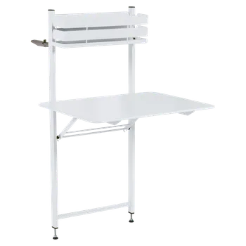 Zahradní stůl Bílý kovový balkonový stůl Fermob Bistro 57 x 77 cm