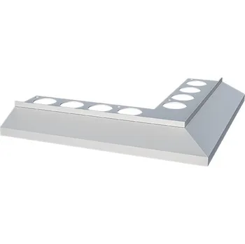 okap Roh k balkonové liště MAXI (Rozměry 250×250 mm | tloušťka 1,3 mm | čelní výška H 8 mm)