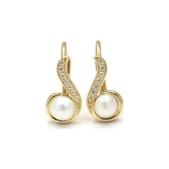 Náušnice Zlaté náušnice perla PATTIC AU 585/1000 3,10 gr CA233804Y