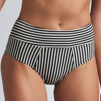 Dámské plavky Marlies Dekkers - Holi vintage plavkové kalhotky vysoké blue ecru M 18199