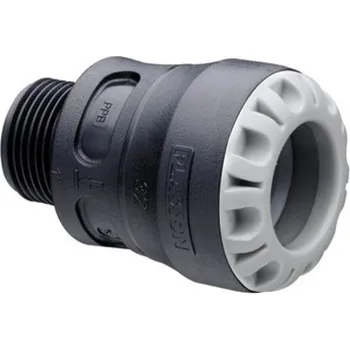 Kanalizační potrubí PLASSON PushFit přechodka s vnějším závitem 25 - 1"
