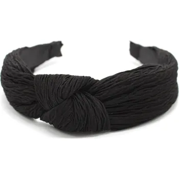 Čelenka Černá látková čelenka s uzlem